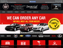 Tablet Screenshot of imperialautomall.com